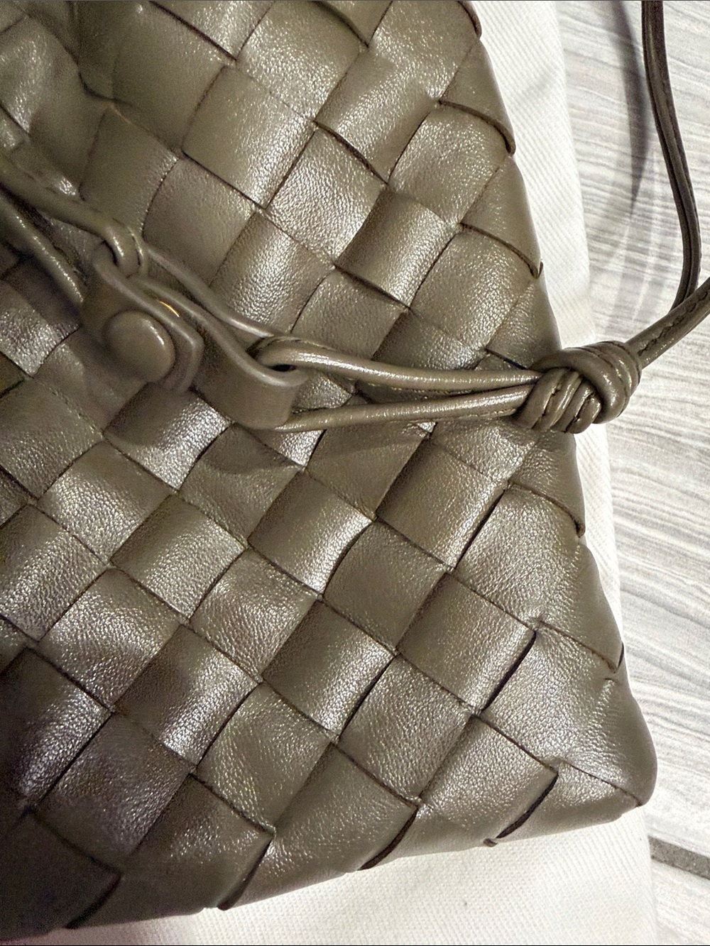 Bottega Veneta Medium Pouch in Cypress Green - Picture 5 of 16